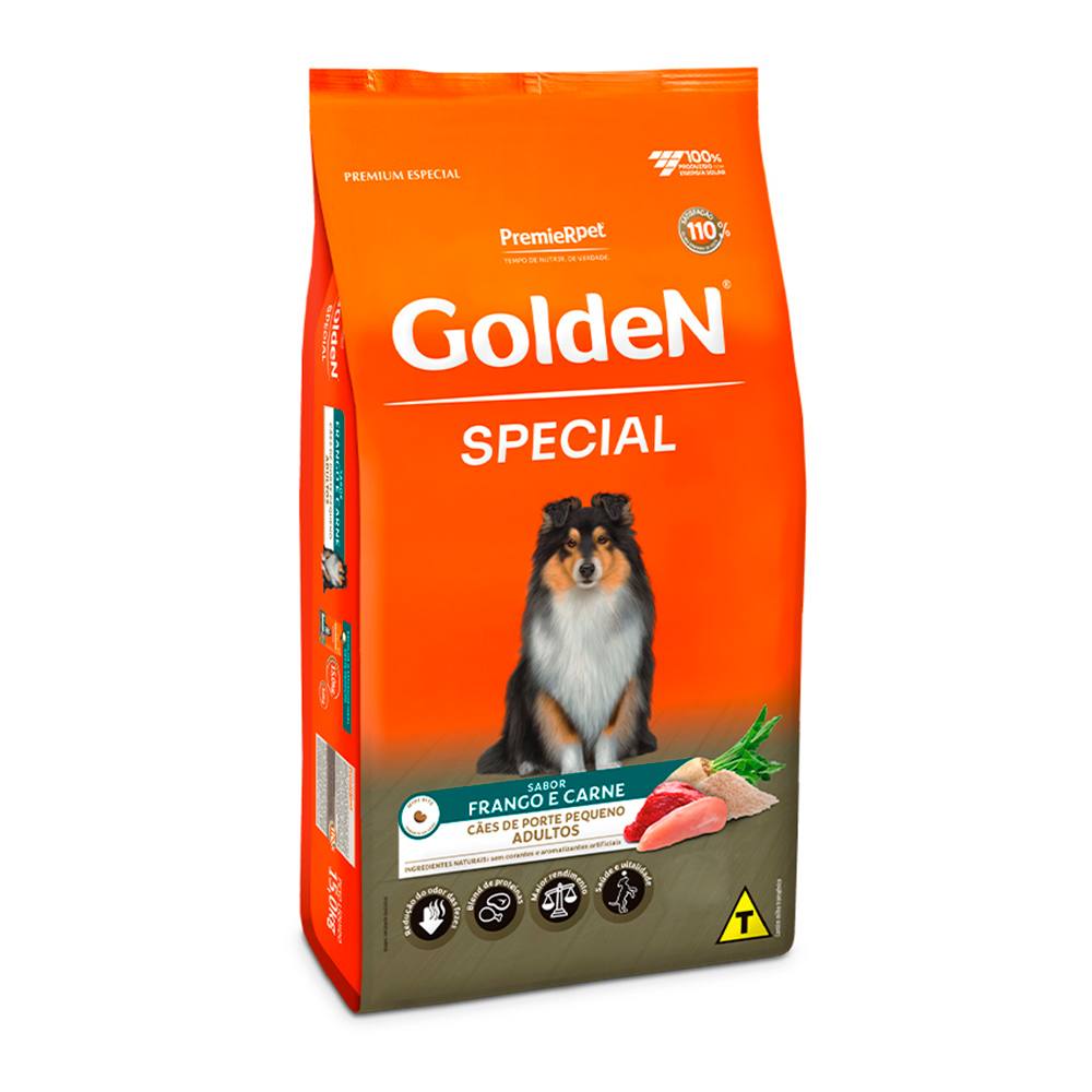 Ração Golden Special Cães Adultos Porte Pequeno Frango e Carne 3kg