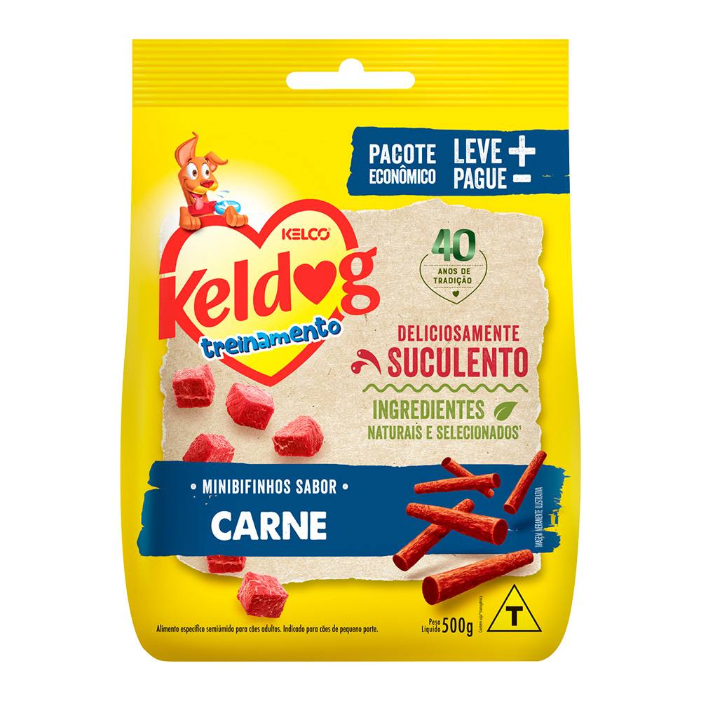 Bifinho Keldog Criadores Mini Para Cães Sabor Carne 500g