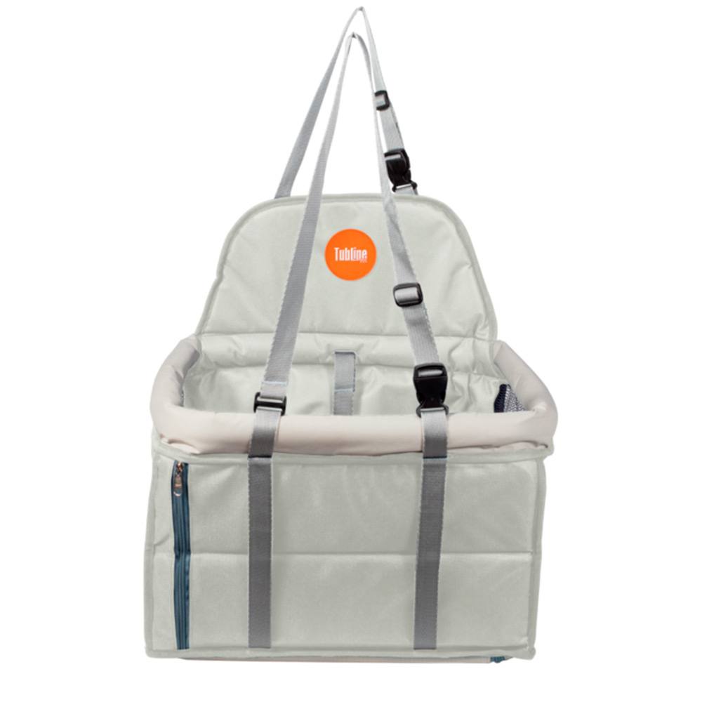 Assento Tubline Transpet Big Para Cães E Gatos Cinza Até 15kg