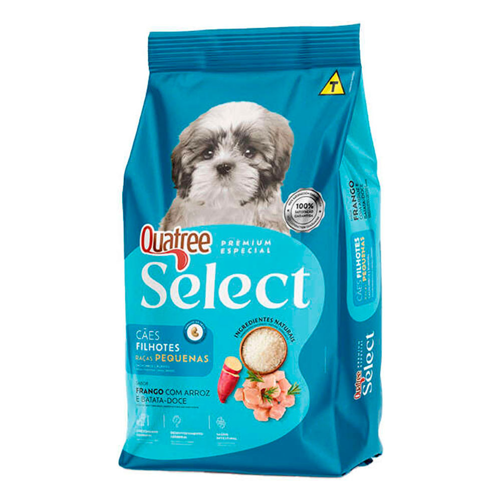 Ração Quatree Select Cães Filhotes Raças Pequenas Frango e Arroz 3kg