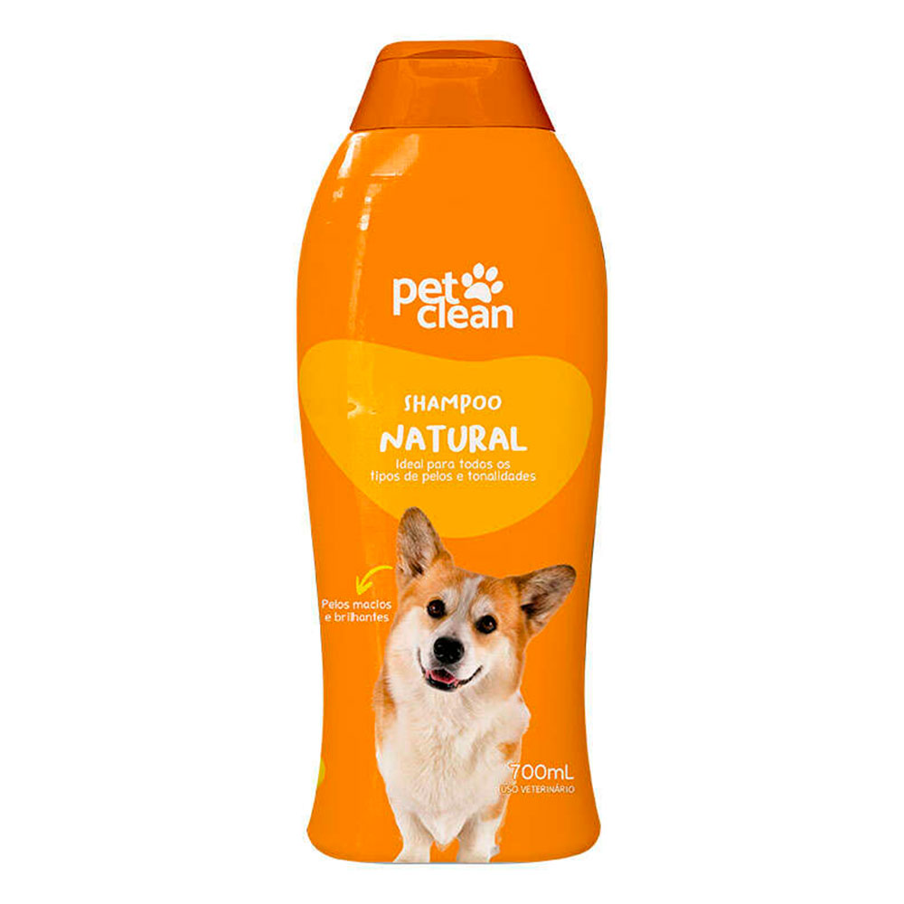 Shampoo e Condicionador Para Cães e Gatos Natural Pet Clean 700mL
