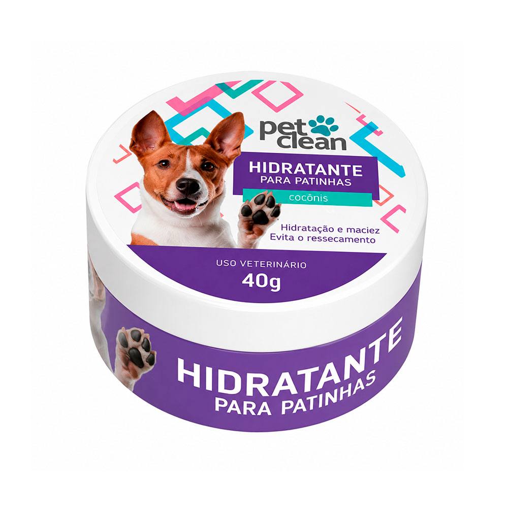 Hidratante de Patinhas Para Cães Pet Clean 40g