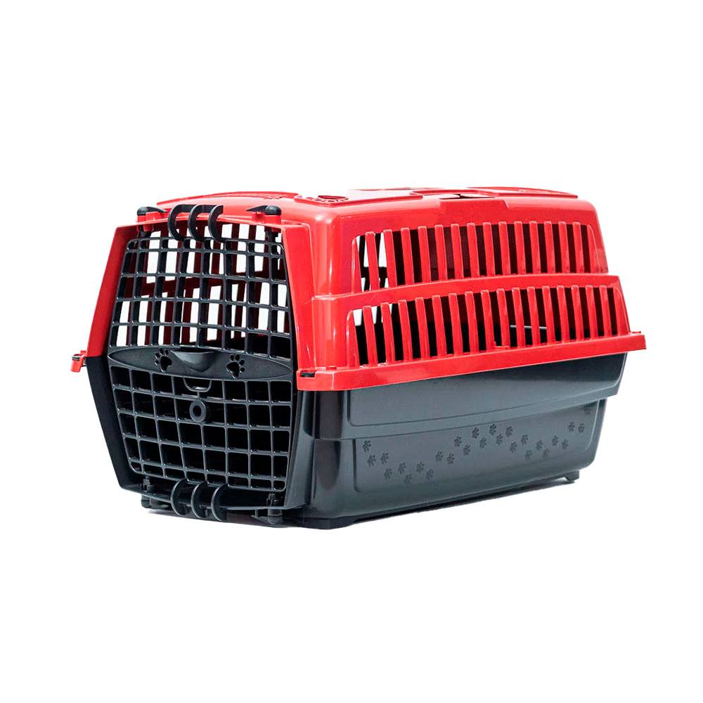 Caixa de Transporte Dog Love Travel Vermelho Para Cães Pet Injet Nº02