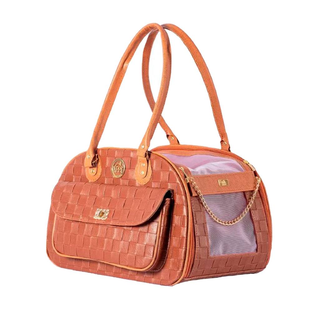 Bolsa de Transporte Fechada Luxo Fábrica Pet Brownie