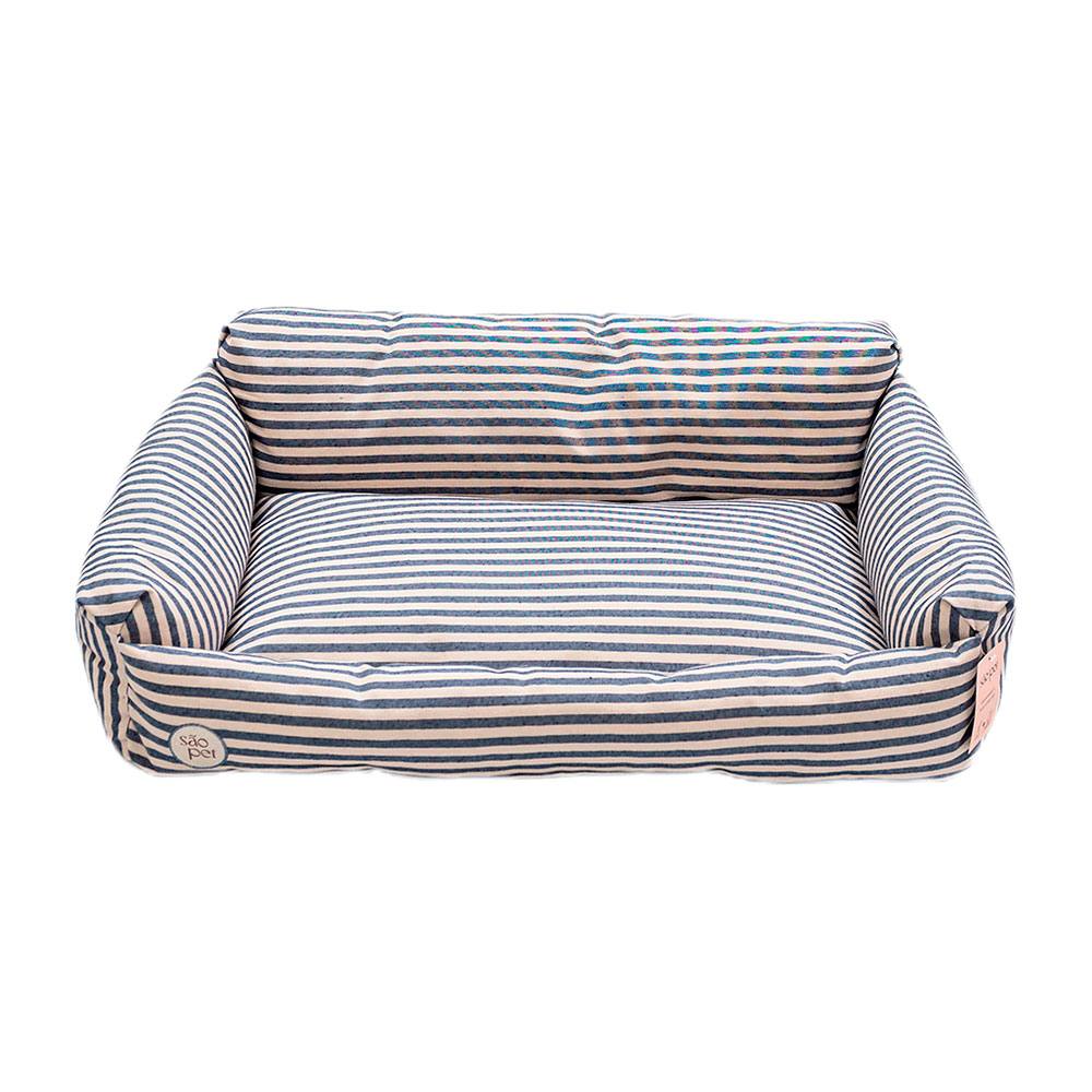 Cama Ilhéus Para Cães e Gatos São Pet Azul Tamanho G