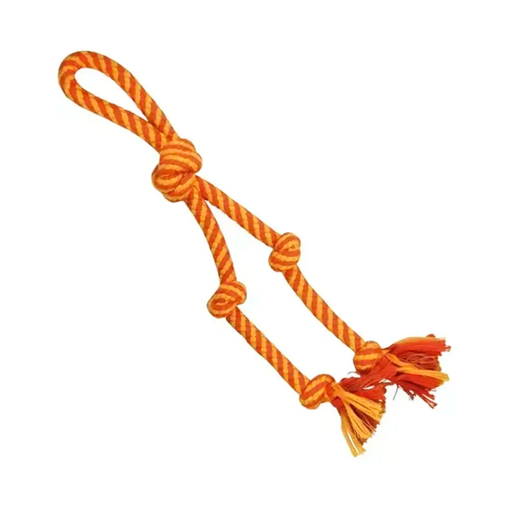 Brinquedo Mordedor Para Cães Corda Pattern 5 Nós Jambo Pet
