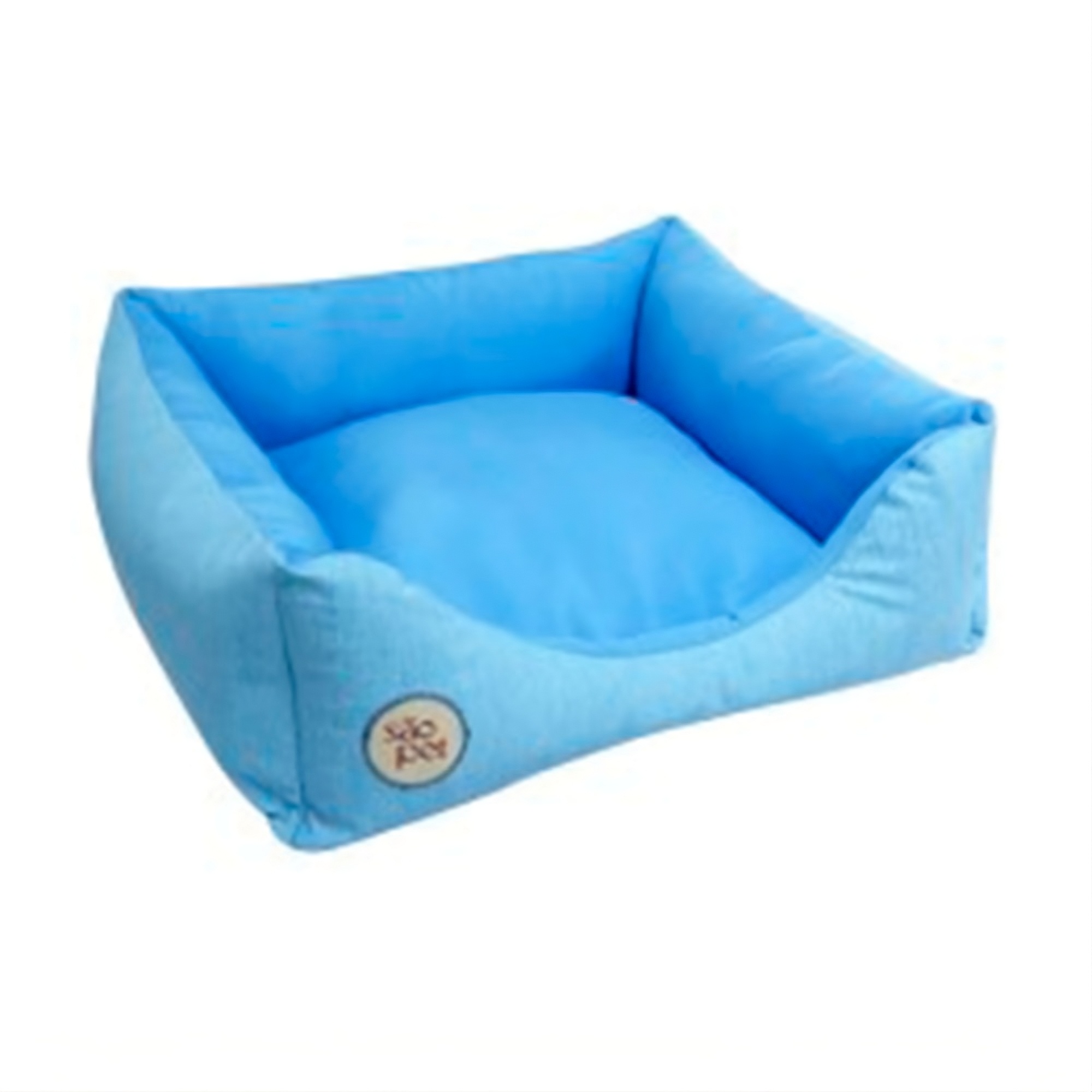 Cama Safira Para Cães e Gatos São Pet Azul Tamanho G