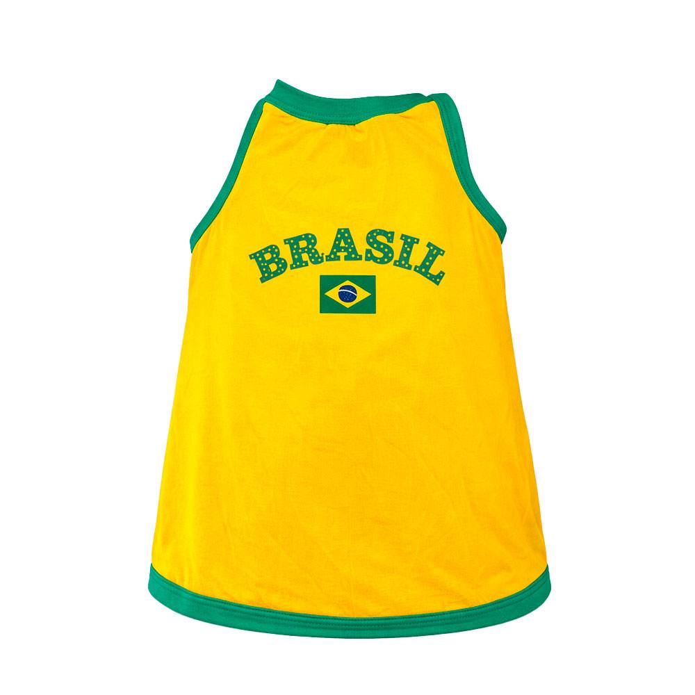 Roupinha Brasil Para Cães e Gatos L-Pets Tamanho 10
