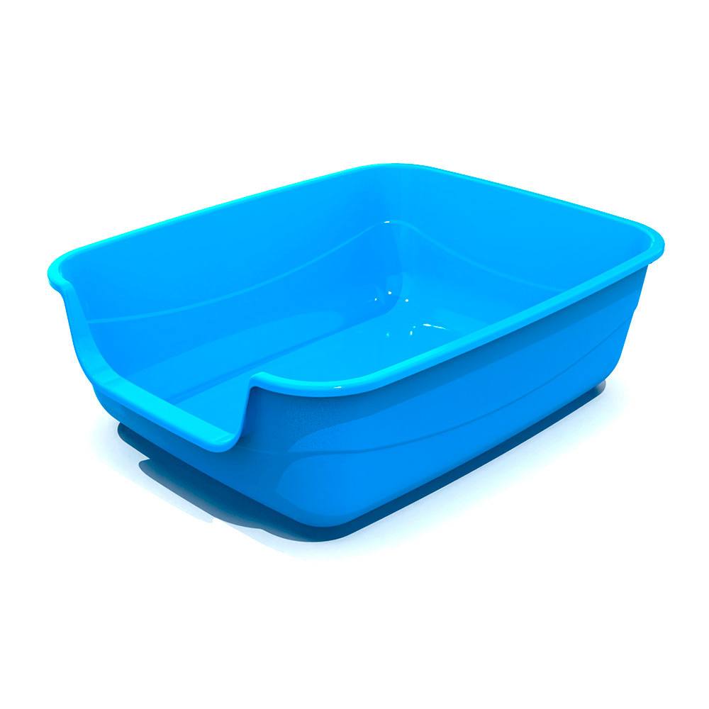 Bandeja Higiênica Para Gatos Jumbox Azul Pet Injet