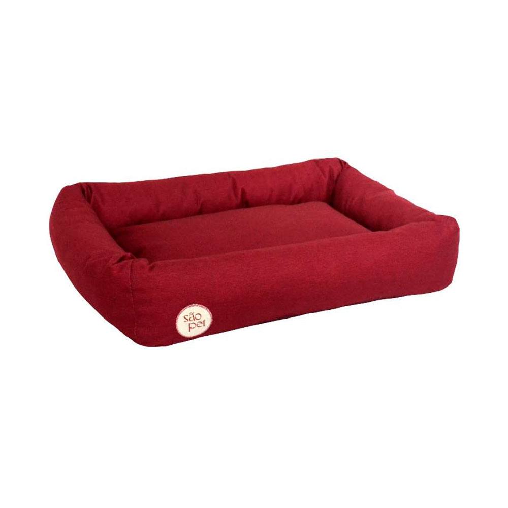 Cama Para Cães e Gatos Americana Vinho São Pet Tamanho G