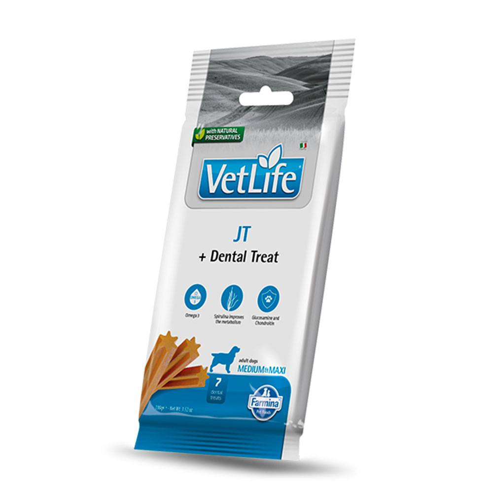 Petisco Vet Life JT Dental Cães Raças Médias e Grandes 100g