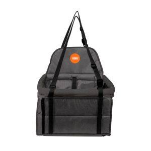Assento Tubline Transpet One Para Cães E Gatos Preto e Cinza Até 10kg
