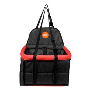 Assento Tubline Transpet Big Para Cães E Gatos Vermelho E Preto Até 15kg
