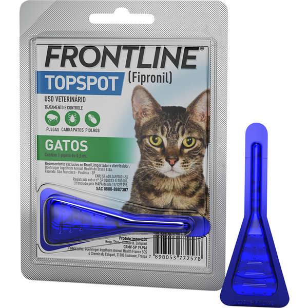 Frontline TopSpot Antipulgas e Carrapatos Para Gatos 0,05mL