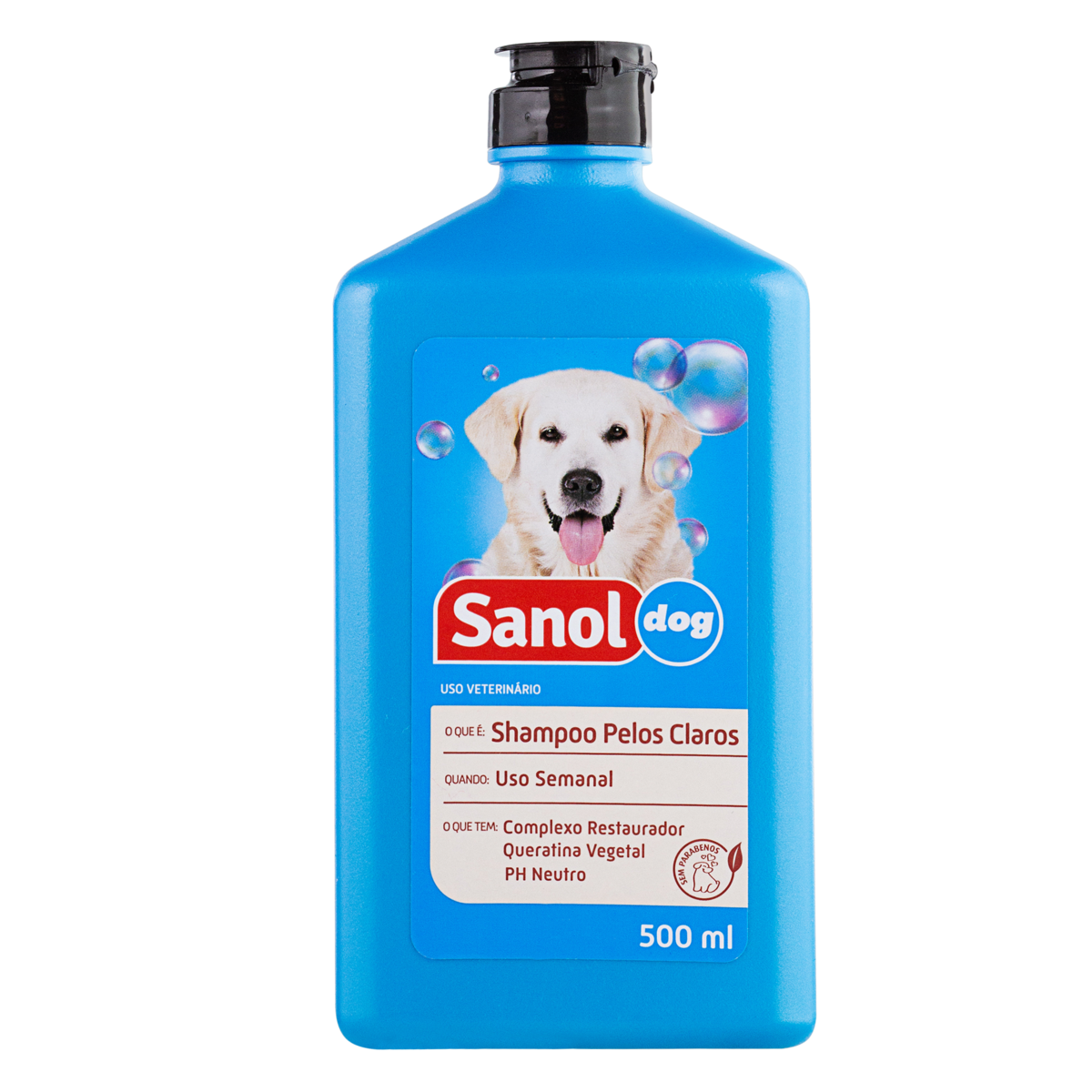 Shampoo Sanol Dog - Pelos Claros 500ml