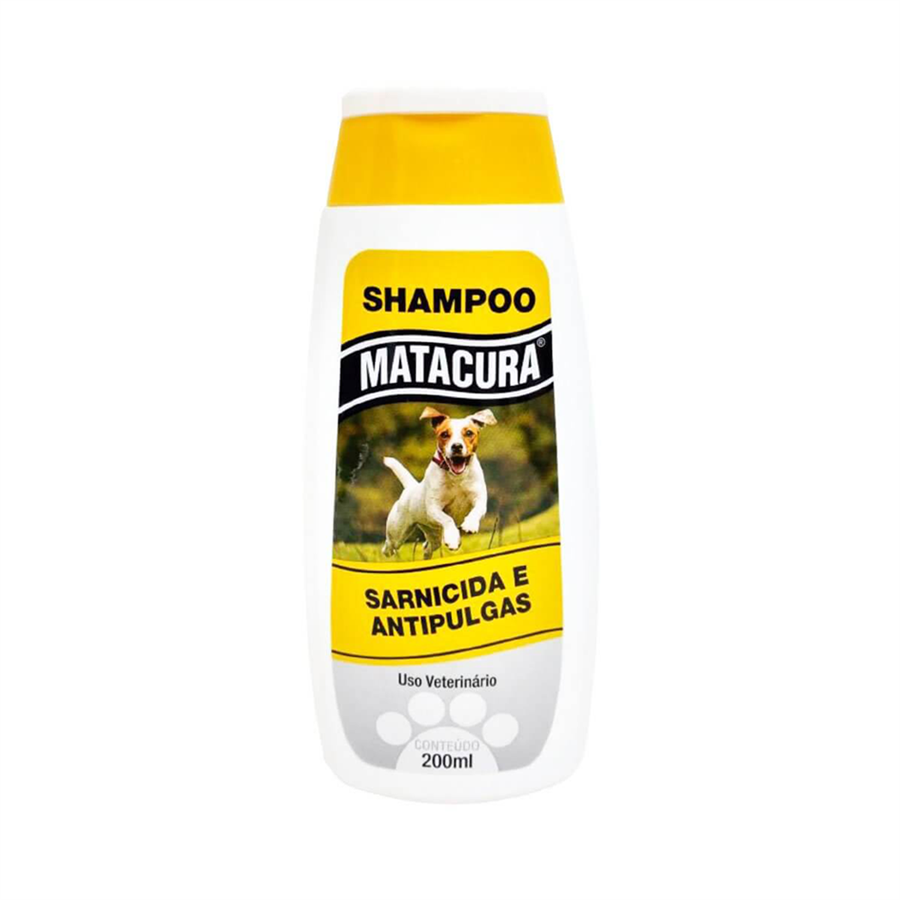 Shampoo Matacura Sarnicida E Anti-Pulgas Para Cães 200ml