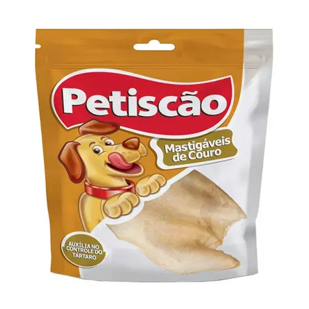 Petisco Orelha Bovina Nat Petiscao 5 Unidades