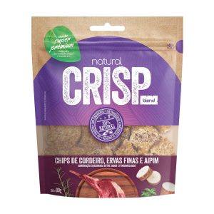 Petisco Snack Natural Crisp Blend Para Cães Chips Cordeiro, Ervas Finas e Aipim 80g
