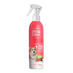 Banho a Seco Maciez Para Cães e Gatos Queratina e D-Pantenol Pet Clean 240mL