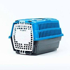 Caixa de Transporte Cat Love Travel Azul Para Gatos Pet Injet Nº01
