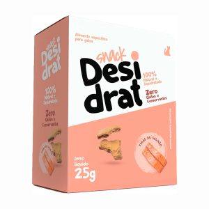 Snack Desidrat Para Gatos Sabor Tiras de Salmão 25g